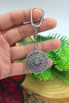 Handmade Filigree Sterling Silver Keychain (NG201022682)