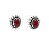 Oval Model Silver Earrings With Agate (NG201015102)