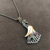 Peacocks Model Authentic Handmade Filigree Silver Necklace (NG201013428)